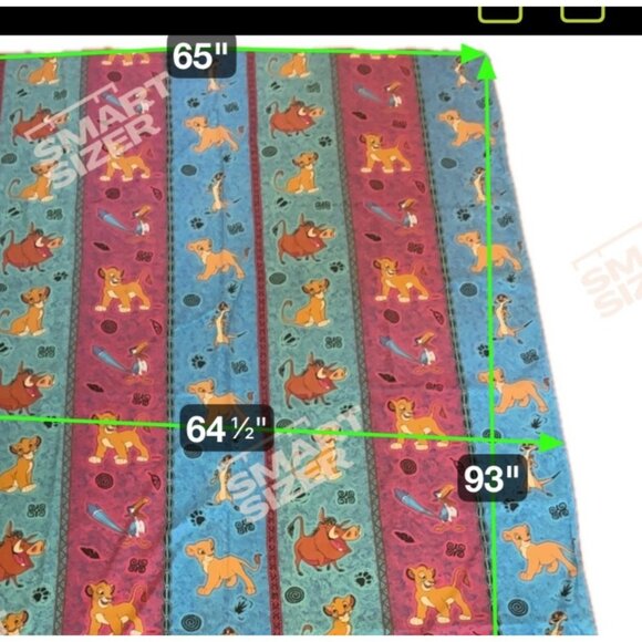 The Lion King Twin Fitted and Flat Sheet Set Rare Pattern 90's - Picture 4 of 6